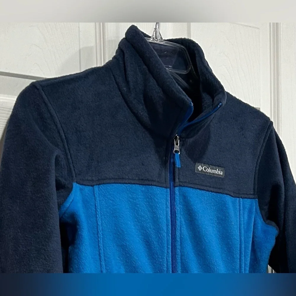 Columbia Kids Boys Medium Steens Mountain II Fleece Jacket Blue Navy NWT